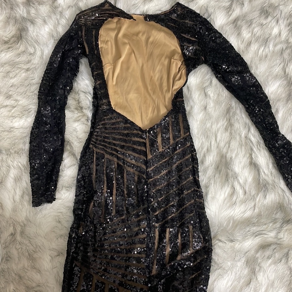 COPY - Black sequin dress.